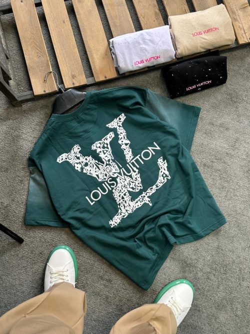 تیشرت پارچه دورس LV سبز