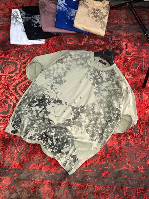 تیشرت سوپر باکسی ابری سبز