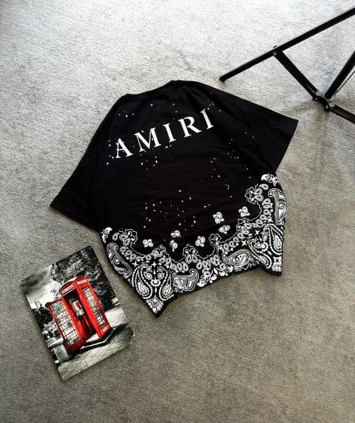 تیشرت پنبه سوپر  طرح AMIRI - Image 2