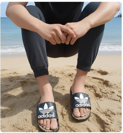 دمپایی مشکی adidas