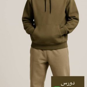 هودی بیسیک سه نخ رنگ نسکافه ای