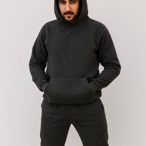 ست هودی و اسلش داخل کرکی ذغالی سوپرایزی
