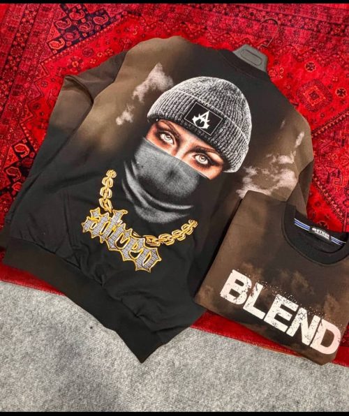 دورس پنبه سه نخ داخل کرکی طرح BLEND