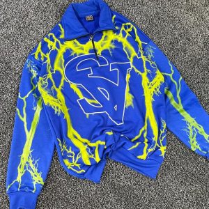 دورس سه نخ نیم زیپ AS آبی