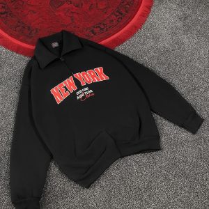 دورس نیم زیپ سه نخ نیویورک مشکی