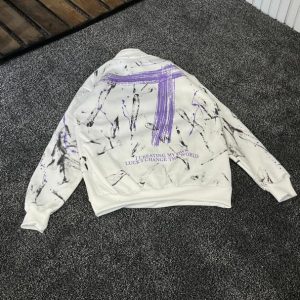 دورس نیم زیپ سه نخ داخل کرکی 7سفید