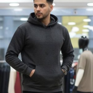 هودی 3 نخ داخل کرکی ذغالی سوپرایزی