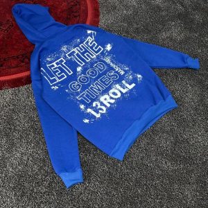 هودی سه نخ داخل کرکی GOODآبی