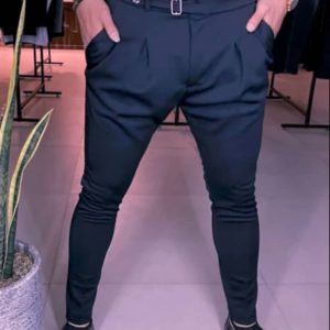 شلوار فاستونی سگگ دار فیلی تیره