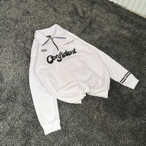 دورس نبم زیپ سه نخ داخل کرکی GONFIDENTسفید