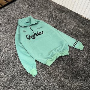 دورس نبم زیپ سه نخ داخل کرکی GONFIDENT سبزآبی