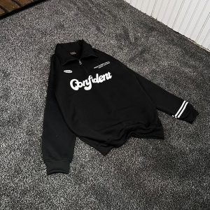 دورس نبم زیپ سه نخ داخل کرکی GONFIDENT مشکی