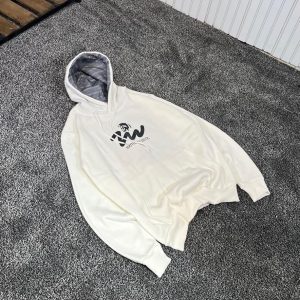 هودی سه نخ داخل کرکی سفید DIESEL