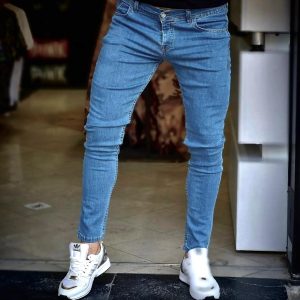 شلوار جین اسکینی فول کش آبی