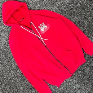 سویشرت تمام زیپ داخل کرکی Mقرمز