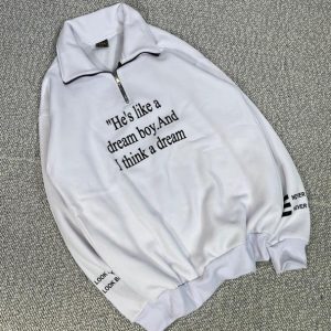 دورس نیم زیپ سه نخ He سفید