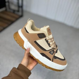 کتونی R دور دوخت کف دوخت با ضمانت قهوه ای