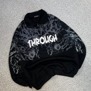 دورس نیم زیپ THROUGHمشکی