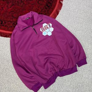 دورس نیم زیپ داخل کرکی زنبوری زرشکی