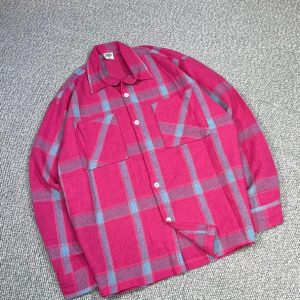 پیراهن کنفی ضخیم زمستانی قرمز