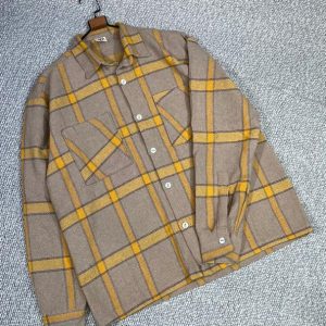 پیراهن کنفی ضخیم زمستانی زرد