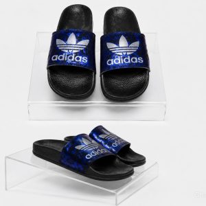 دمپایی تابستانی طرح  adidas آبی مشکی