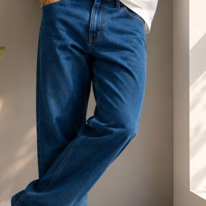 شلوار جین راسته آبی کد A