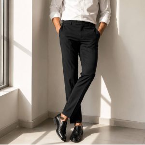 شلوار کتان کلاسیک مشکی