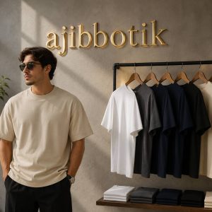تیشرت دورس دو نخ بیسیک رنگ کرمی