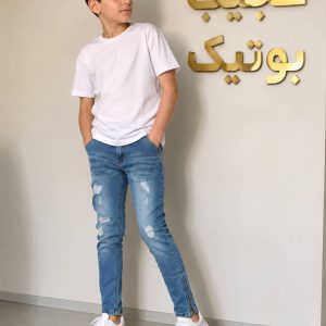 حراج حراج شلوار جین اسکینی زاپدار بغل زیپ دار بچه گانه کامل کشی