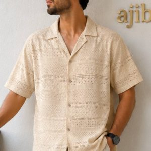 فروش ویژه پیراهن کیپور تابستانی رنگ کرم