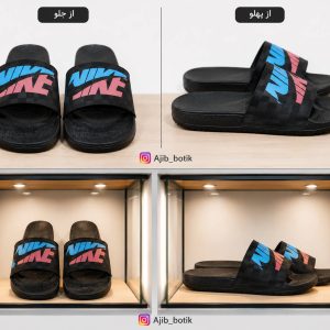 دمپایی تابستانی مشکی NIKEدو رنگ