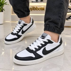 کتونی طرح NIKE با کیفیت  رنگ سفید مشکی